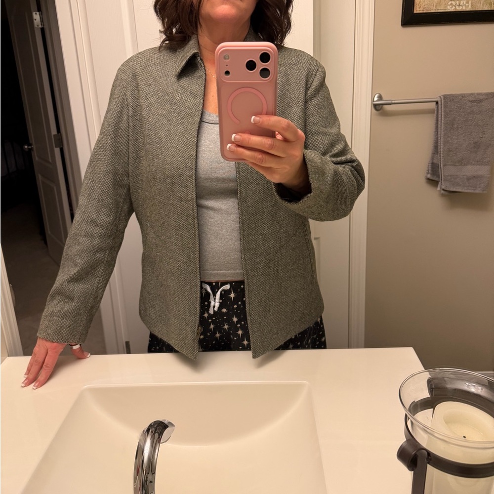 Evan Picone Women’s Olive Wool Blend Blazer - Picture 7 of 7